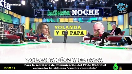 Eduardo Inda sobre la visita de Yolanda Díaz al Papa Francisco
