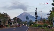 Update! Penampakan Guguran Lava Menerus di Semeru, Masih Berstatus Waspada