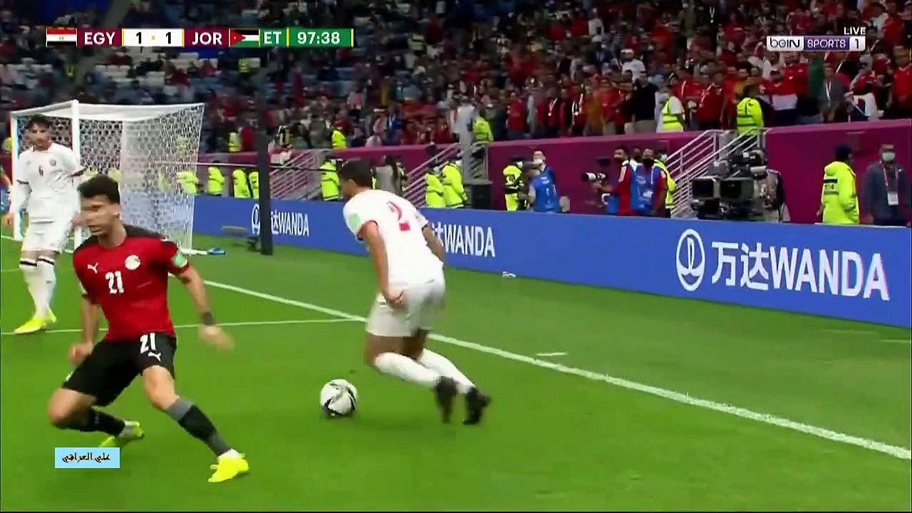 الاشواط الاضافية مباراة مصر والاردن ربع نهائي كأس العرب 11-12-2021