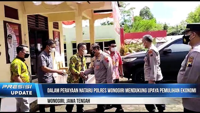 Kapolres Wonogiri Melakukan Kunjungan Kerja Dan Bansos Di Pendapa Kecamatan Paranggupito Wonogiri, Jateng