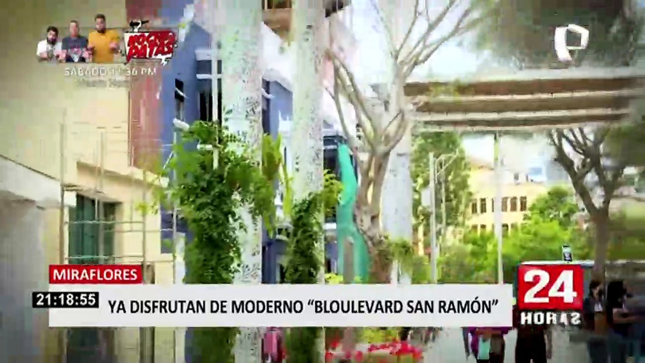 Así luce el boulevard San Ramón en Miraflores