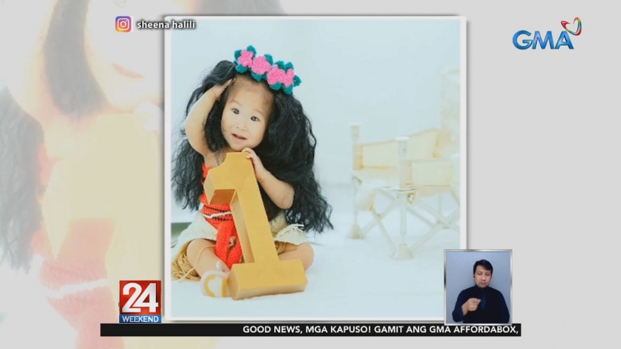 Baby girl ni Sheena Halili na si Martina, nag-bihis Moana sa kanyang 1st birthday | 24 Oras Weekend