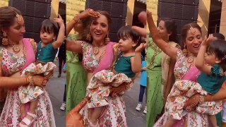 Ankita Lokhande ने Sangeet Ceremony में Jay और Maahi की Daughter Tara संग किया Dance Viral Video