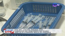 DFA Sec. Locsin, pinuna ang kabiguan ng gobyerno na mabili ang 50-M syringes mula sa Amerika | News Live