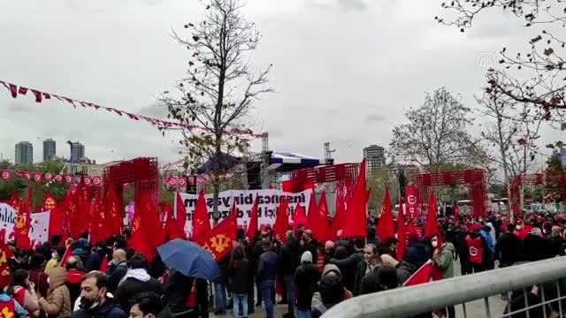 DİSK Kartal Meydanı'nda miting düzenledi