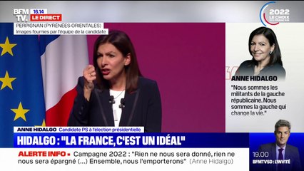 Anne Hidalgo: "Je suis la candidate de l'unité dans la justice, de la concorde, de la réconciliation de la France avec elle-même"