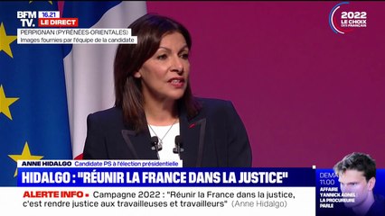 Anne Hidalgo souhaite "réunir la France dans la justice"