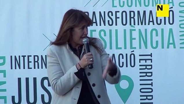 La presidenta del Parlament, Laura Borràs i el diputat Pep Riera defensen la llei catalana de l'audiovisual i retreuen que no hi hagi consens per tirar-la endavant