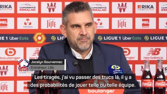 Lille - Gourvennec et les 8e de finale : On verra le tirage, mais de toute façon, la campagne est déjà belle