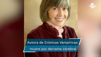 Fallece Ann Rice, autora de "Entrevista con el vampiro"