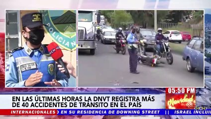 Se reportan más de 40 accidentes de tránsito en lo que va del fin de semana