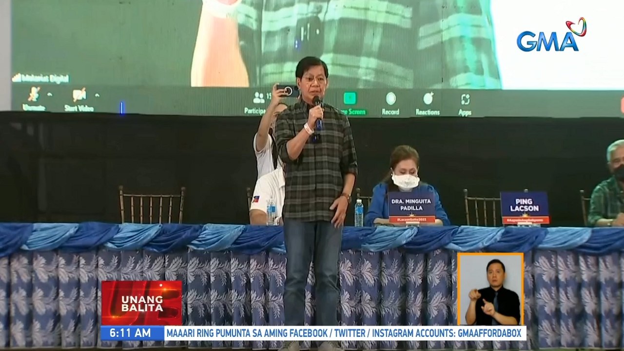 Maayos na implementasyon ng mga programa n NTF-ELCAC, tiniyak ni Sen. Lacson sakaling manalo | UB