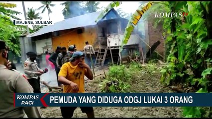 Diduga ODGJ, Pemuda di Majane Tiba-tiba Ngamuk dan Lukai Orang dengan Senjata Tajam