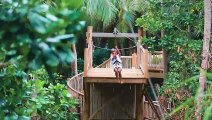 Soneva Fushi - Flying Sauces , Zipline Dining