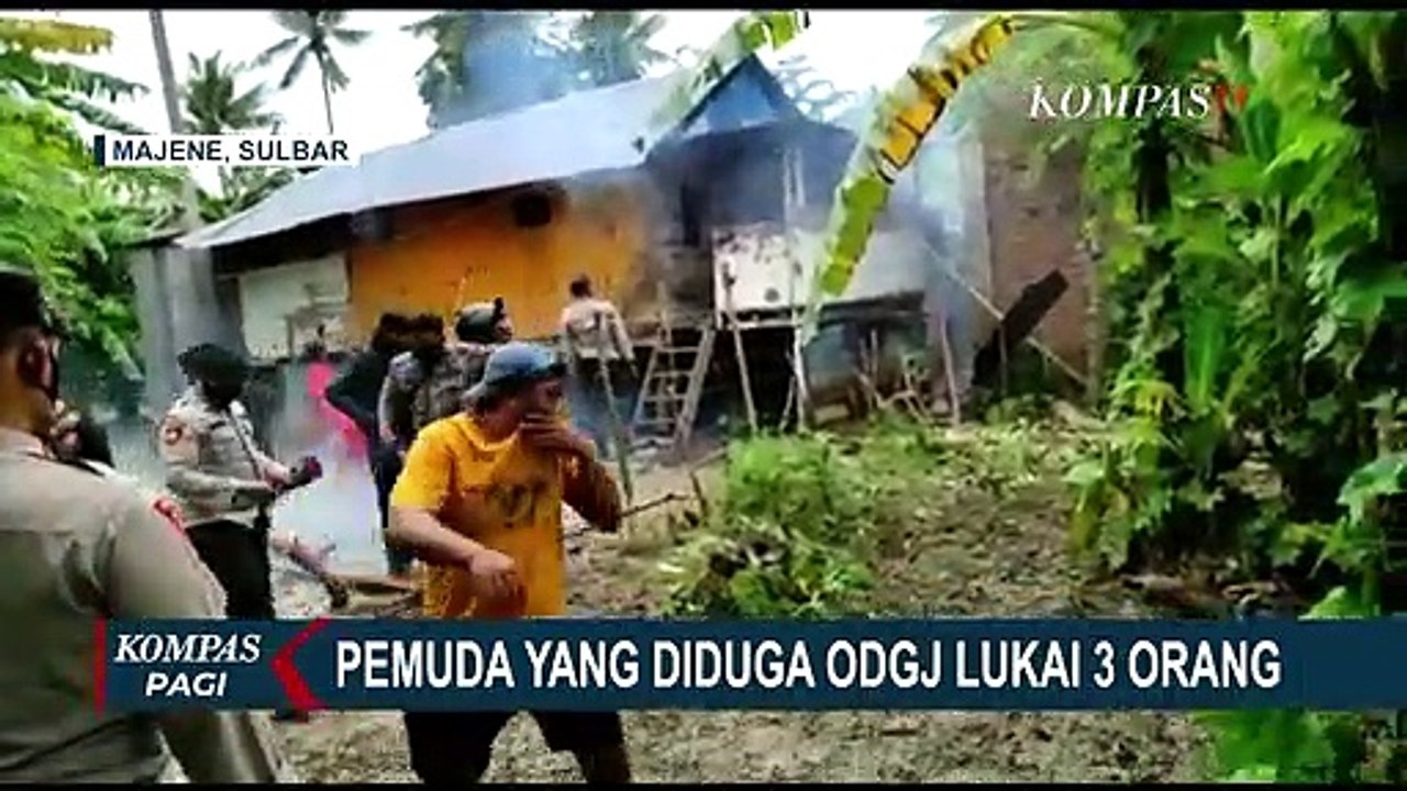 Diduga ODGJ, Pemuda di Majane Tiba-tiba Ngamuk dan Lukai Orang dengan Senjata Tajam