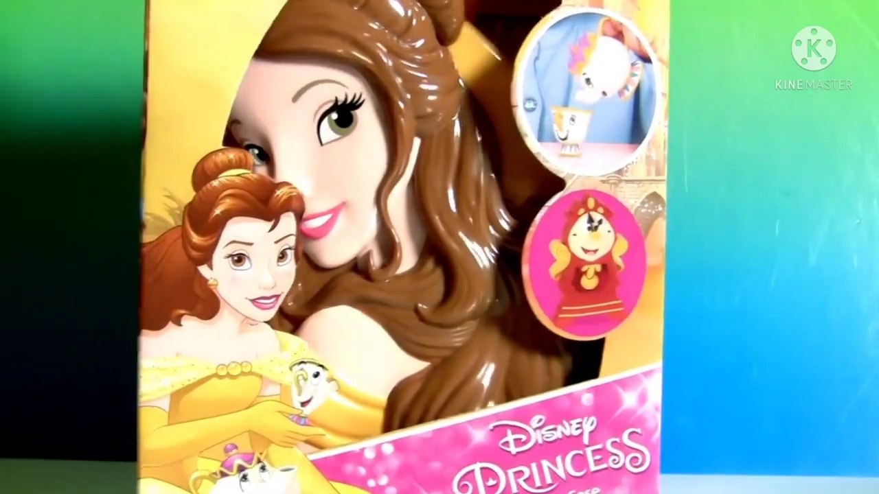 Disney Princess Belle Fairytale Carry Case with Mrs Potts Lumiere Cogsworth Chip by Funtoyscollector