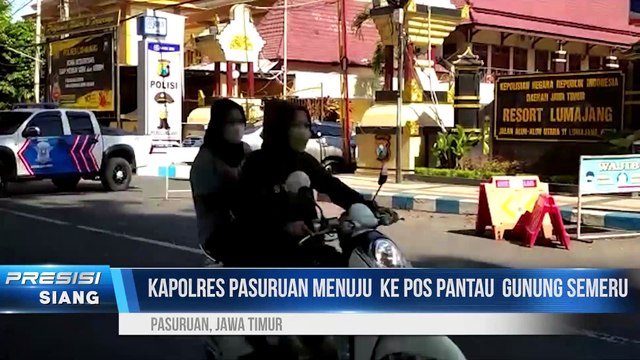Polres Pasuruan Terjun Ke Lokasi Bencana Erupsi Semeru