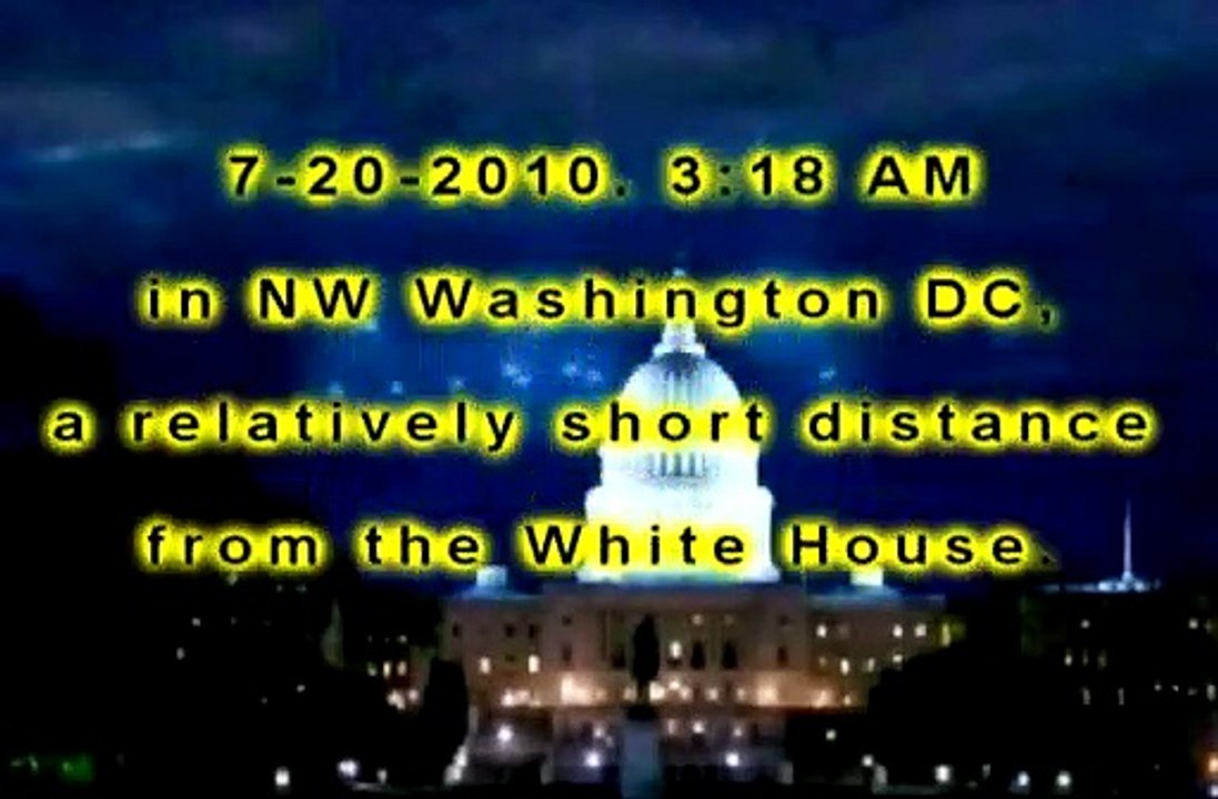 UFO NEAR THE WHITE HOUSE Shooted Laser Beam