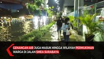 Hujan Deras Jalan Protokol Surabaya Banjir