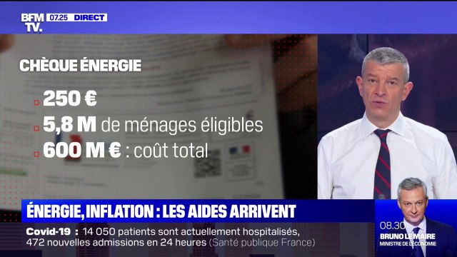 Chèque énergie, indemnité inflation... Les aides promises par le gouvernement arrivent ce lundi