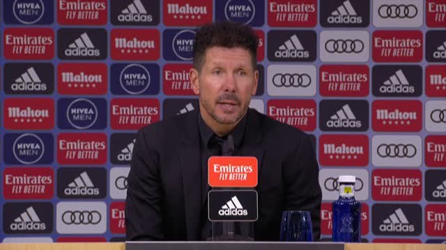 Simeone: La contundencia prevaleció en el partido