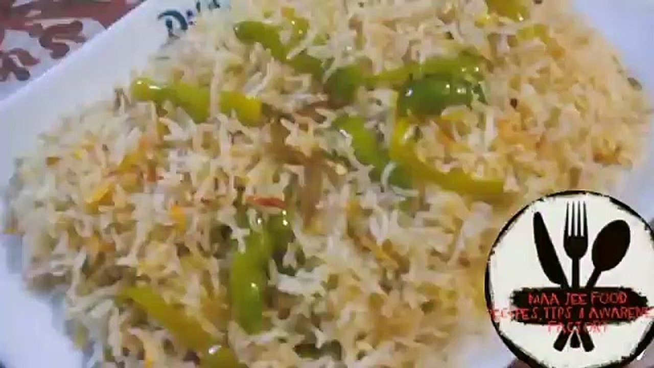 creamy buttery garlic rice in Urdu