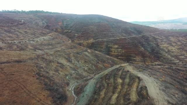 (DRONE) Yangından etkilenen ormanlık alanlar fidanlarla buluşturuluyor