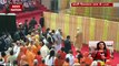 PM Showers Petals On Construction Workers Of Grand Kashi Project