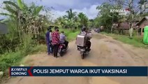 Polres Sorong Kota Menyusuri Pemukiman Warga Ajak Vaksinasi Covid-19