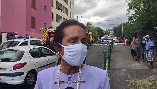 Incendie mortel à St-Denis : Huguette Bello se rend sur place