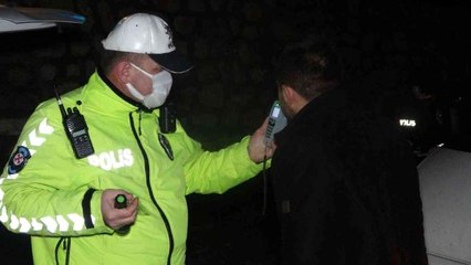 Uşak'ta alkol denetiminde 11 sürücünün ehliyetine el konuldu