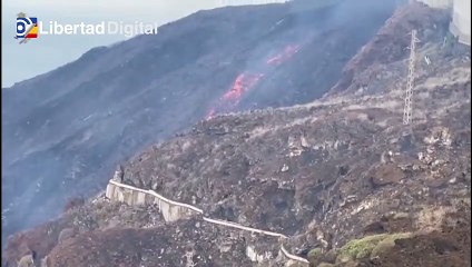Las coladas de lava siguen destruyendo plantaciones y tierras de cultivo