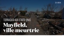 Tornades meurtrières aux Etats-Unis : les images de Mayfield, dans le Kentucky, le jour d'après