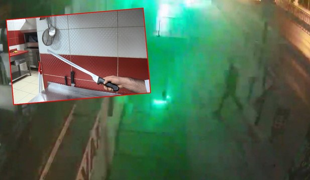 Kebapçıda siparişi geciken kadın, döner bıçağıyla dehşet saçtı