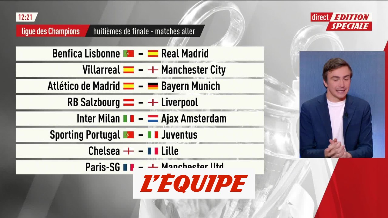 Chelsea-Lille et PSG-Manchester United en 8es de finale - Foot - C1 - TIrage au sort