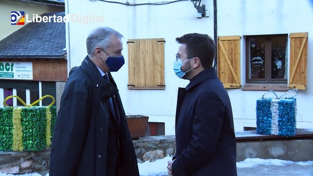 Reunión bilateral entre Urkullu y Aragonès en un foro sobre los Pirineos