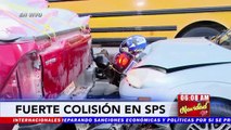 ¡Pudo ser tragedia! Cinco automotores colisionan en SPS dejando personas lesionadas