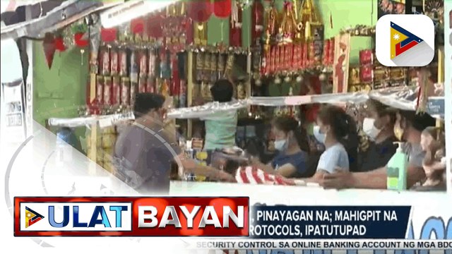 Pagbebenta ng mga paputok, pinayagan na; Mahigpit na pagsunod sa health protocols, ipatutupad