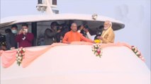 PM Modi aboard cruise amid tight security in Varanasi