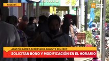 Solicitan bono y modificación en el horario