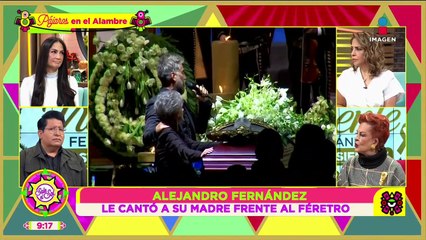 ¡Alejandro Fernández se quiebra al cantarle frente al féretro de Vicente Fernández!