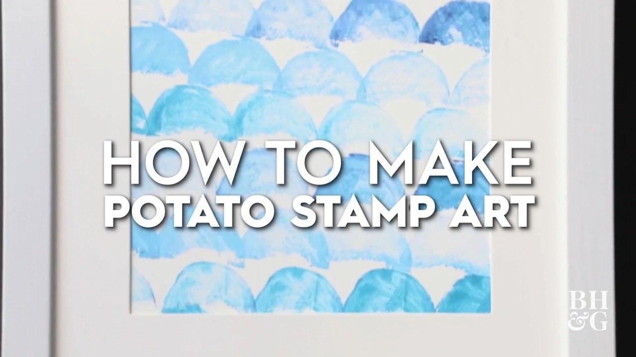 How to Make Potato Stamp Art video Dailymotion