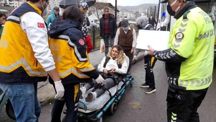 Ehliyetsiz sürücüsü motosikletli genç kıza çarptı: 1 Yaralı