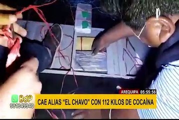 Arequipa: capturan a alias “El Chavo” con más de 100 kilos de cocaína