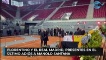 Florentino y el Real Madrid, presentes en el último adiós a Manolo Santana