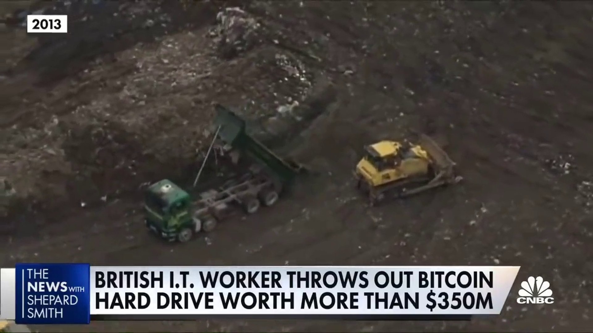 Il jette un disque dur contenant les codes de 350 millions en Bitcoin et le  recherche désespérément dans une décharge