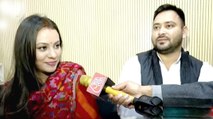 Exclusive Interview of Tejashwi Yadav and wife