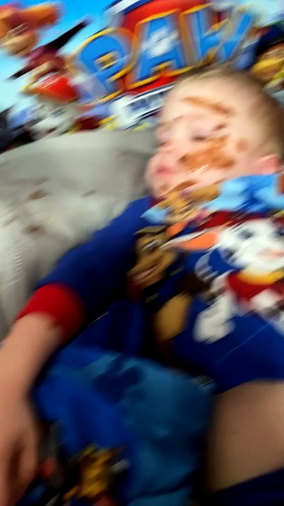 Elf Makes a Mess on Kiddo's Face