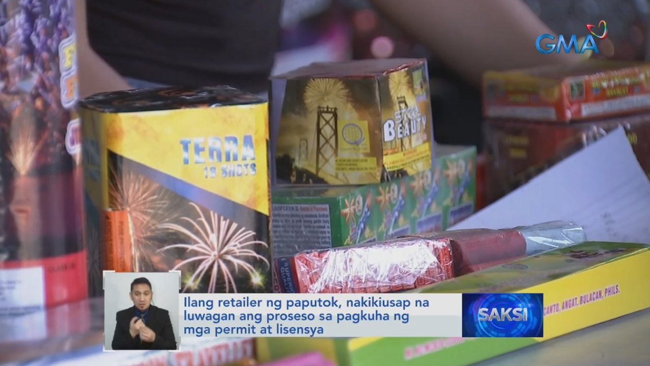 Ilang retailer ng paputok, nakikiusap na luwagan ang proseso sa pagkuha ng mga permit at lisensya | Saksi