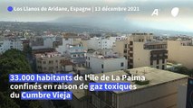 Eruption aux Canaries: plus de 30.000 habitants brièvement confinés à cause d'émissions de gaz